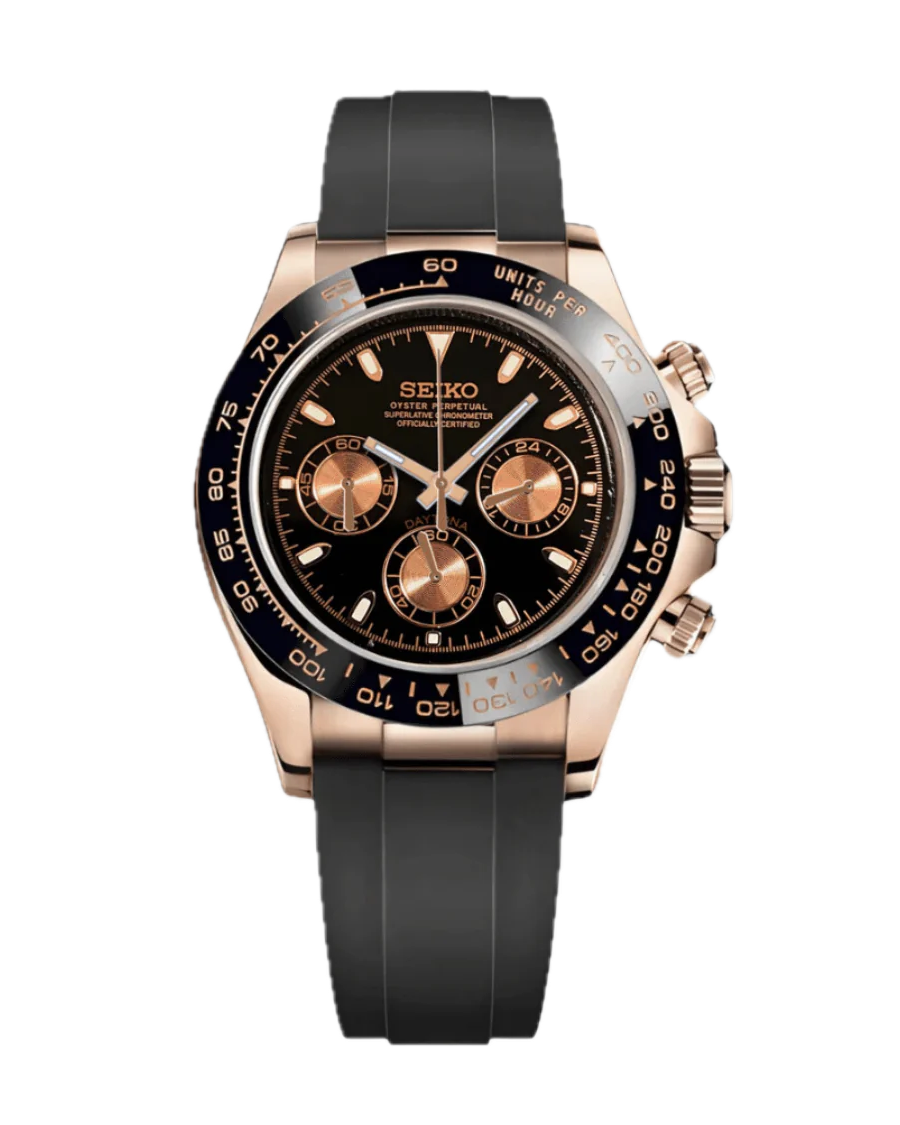 Seiko Daytona Rosegold Oysterflex