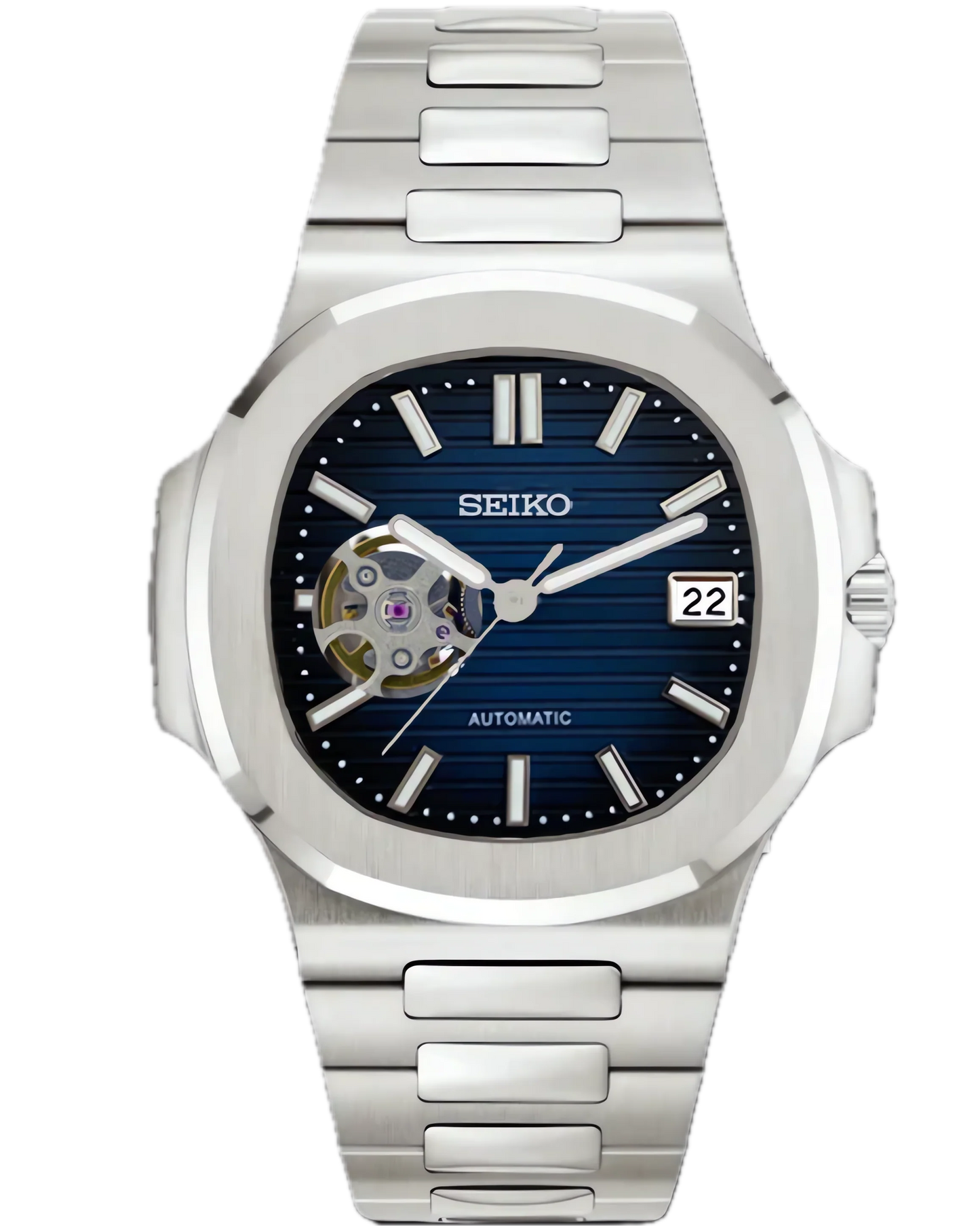 Seiko Nautilus Open Heart Blue