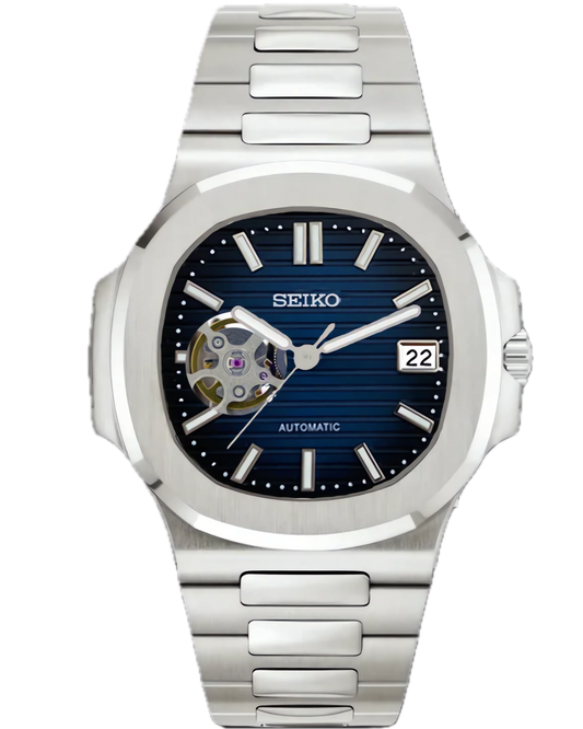 Seiko Nautilus Open Heart Blue