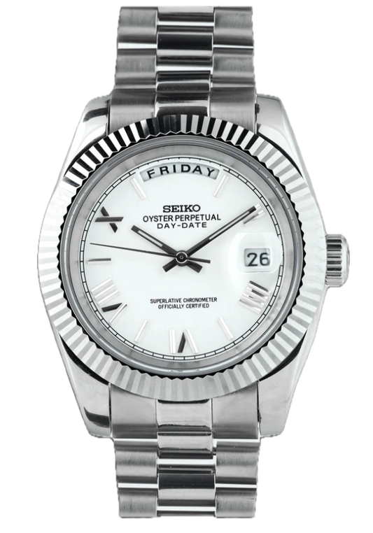 Seiko Day-Date White