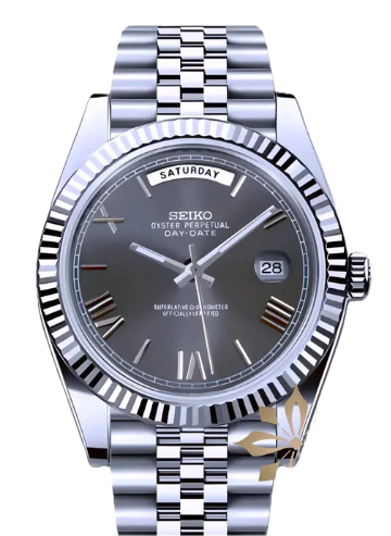 Seiko Day-Date Grey