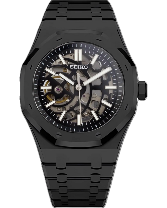 Seiko Royal Oak Skeleton Black