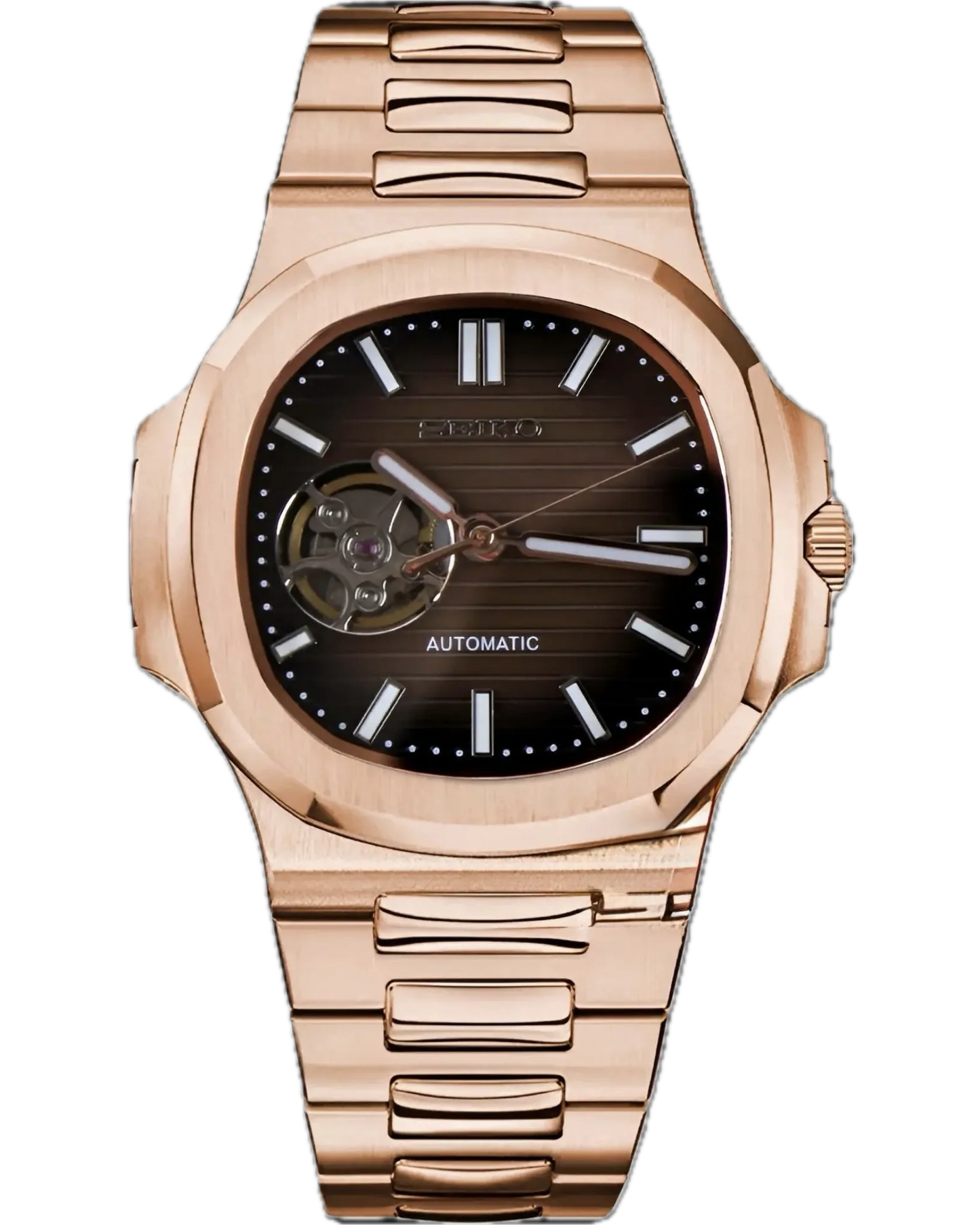 Seiko Nautilus Openheart Chocolate