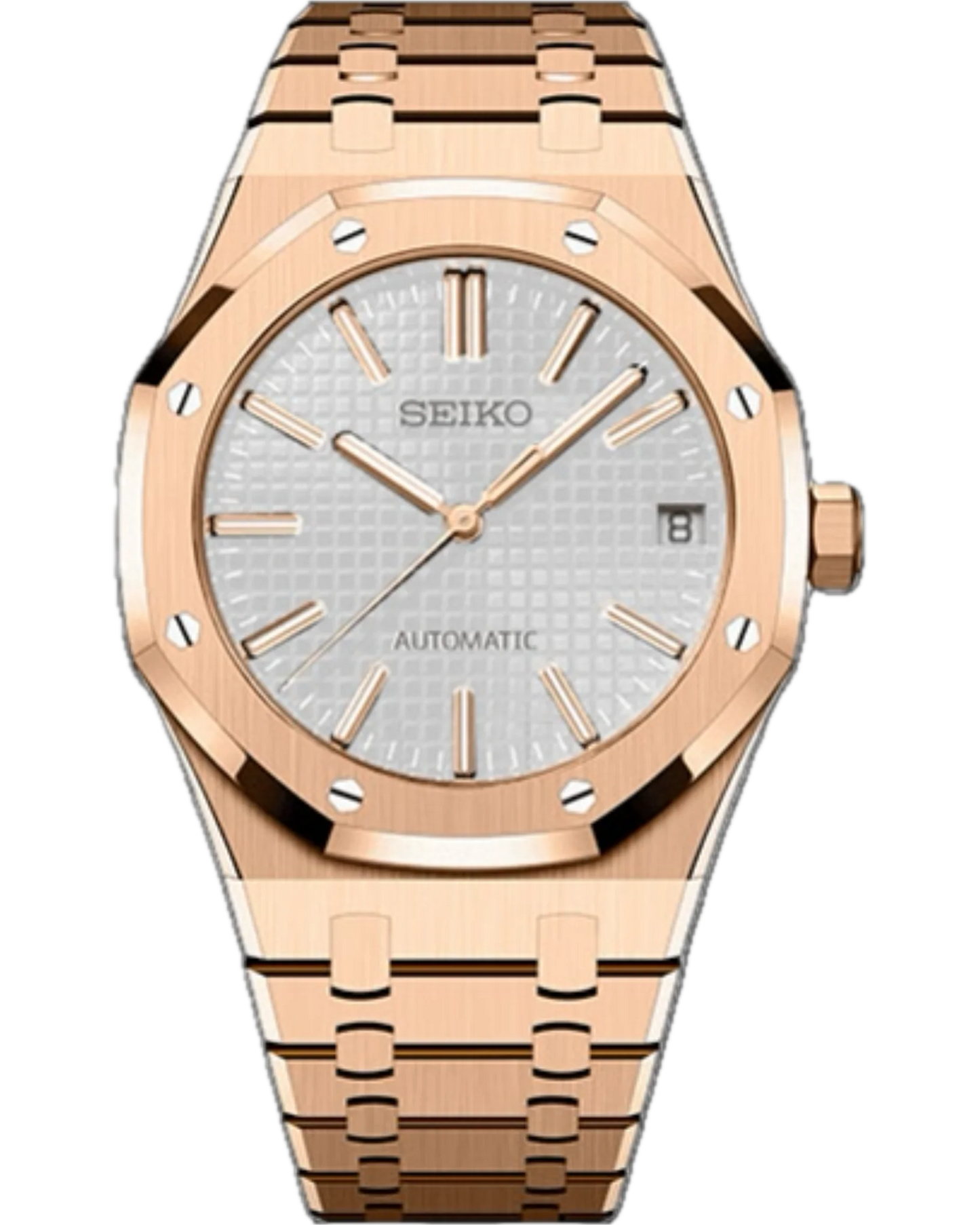 Seiko Royal Oak Rosegold White