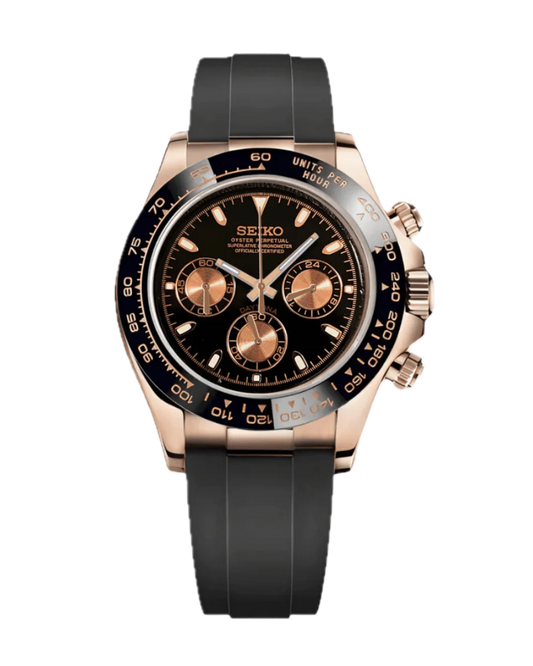 Seiko Daytona Rosegold Oysterflex