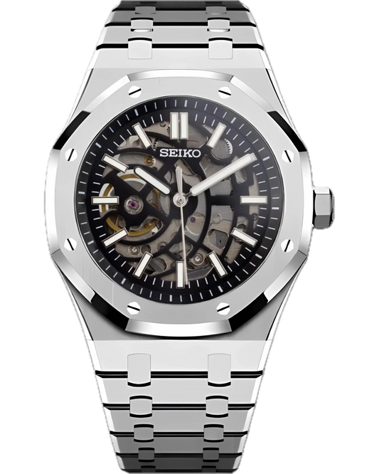 Seiko Royal Oak Skeleton Silver