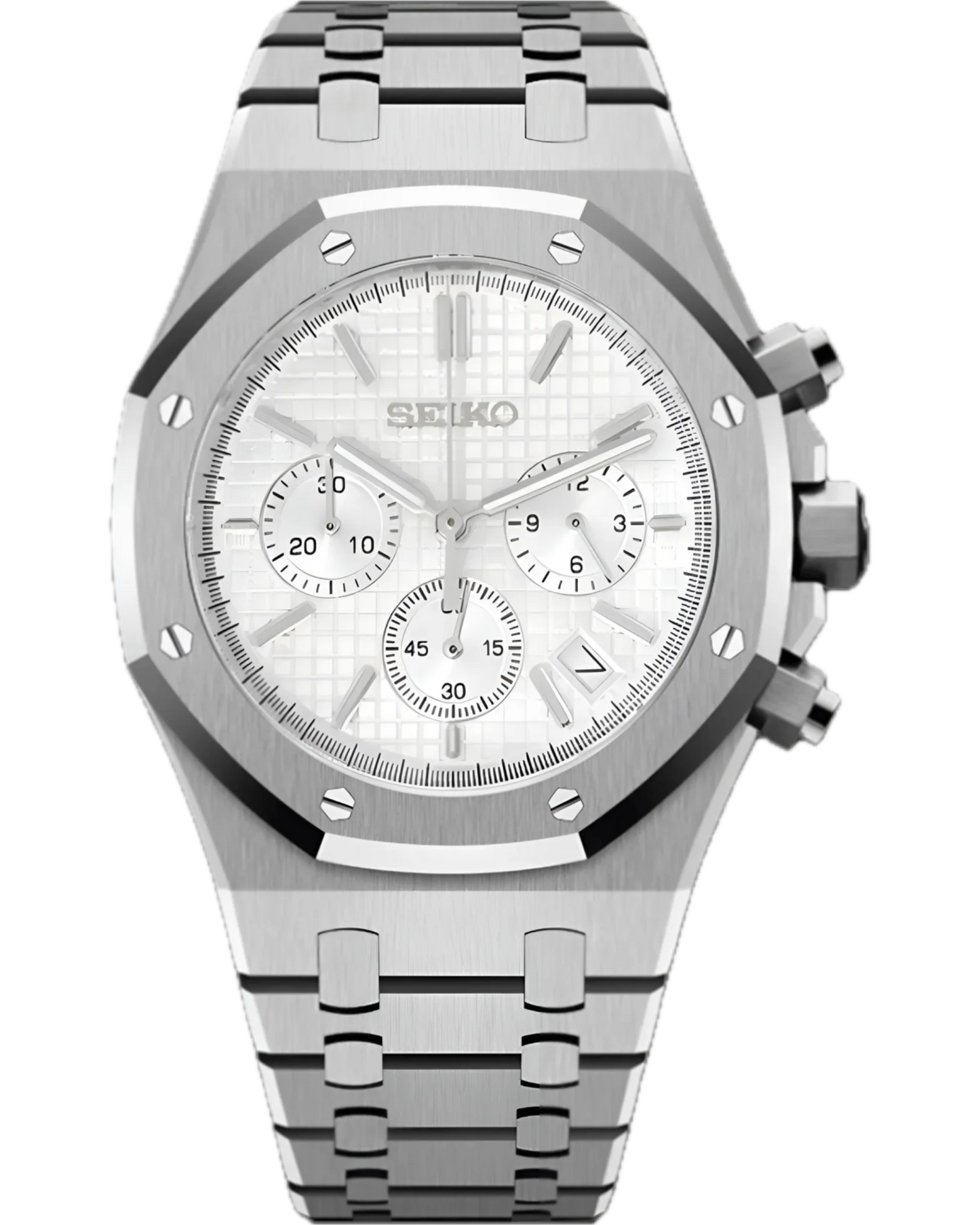 Seiko Royal Oak Chronograph White