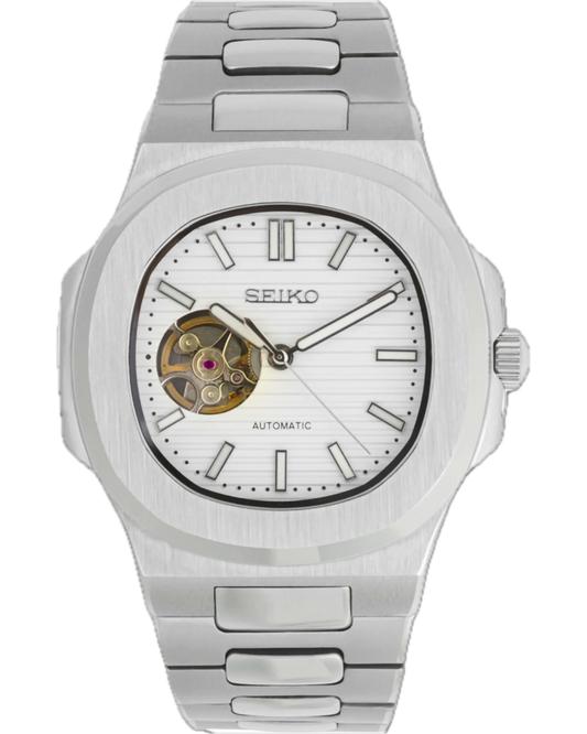 Seiko Nautilus Open Heart White